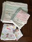 Pottery Barn Kids Bailey Ruffle Mermaid Quilt Twin Reversible +Sham +Sheet Read