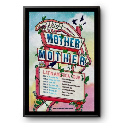 Poster Mother Mother Latin America Tour 2024 Poster, music lovers poster 2024