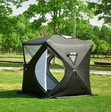 Portable Outdoor Wood Burning Sauna Stove Shanty Tent