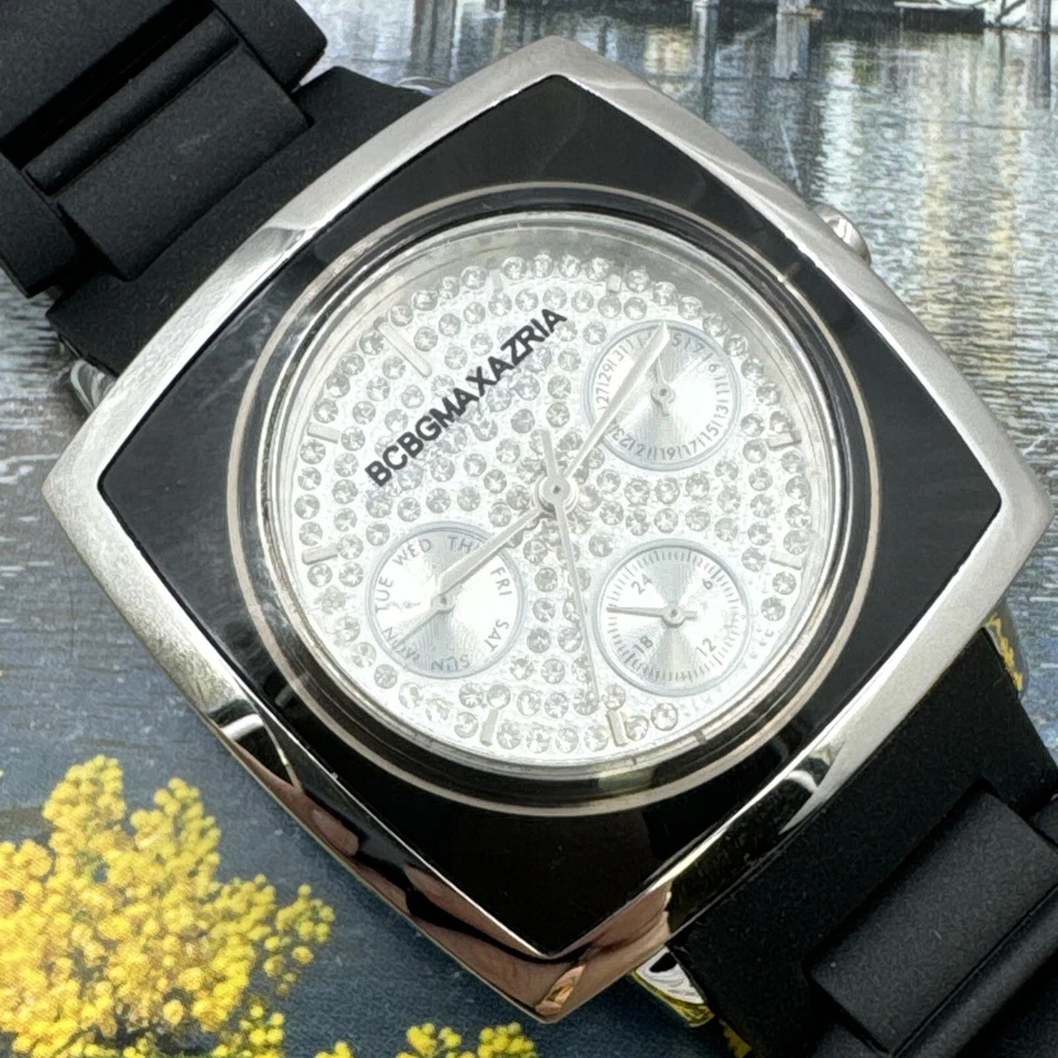 BCBG MAXAZRIA BG8230 Black With Rhinestone Dial Women's Watch - image 2 of 4