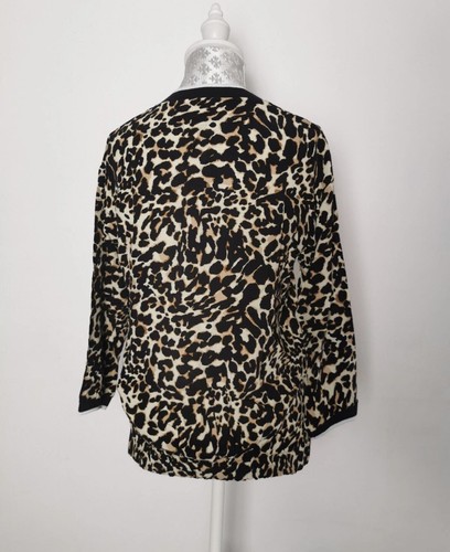 Sosandar Leopardenmuster Twist Front Top Größe 10 - Bild 4 von 6