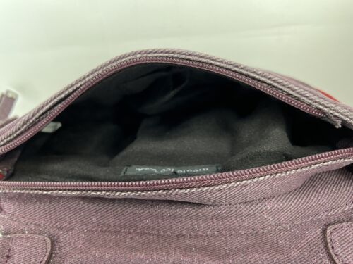 Borsa a tracolla Nicole Lee USA rosso scuro e argento borchie pochette **NO borsa tracolla - Foto 4 di 6