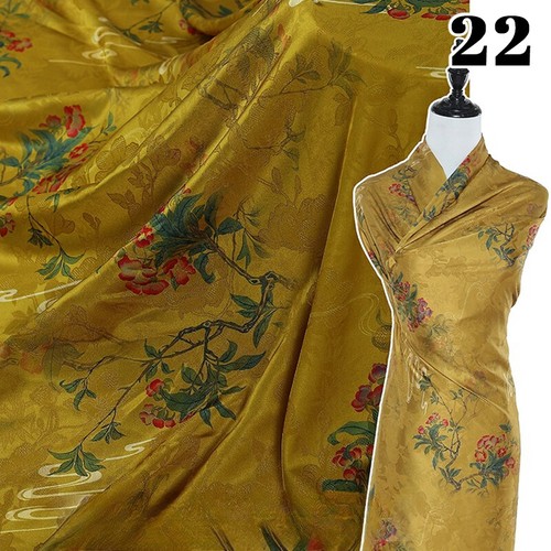 Chinesische Landschaft Malerei Stoff Seide Stretch Satin für Cheongsam Hanfu - Bild 34 von 44