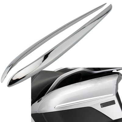 2pcs motorcycle back box decoration strips for BMW K1600GTL 2011-2022 chrome