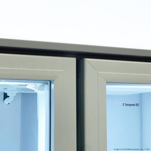 Thermaster 1200L Large Two Glass Door Colourbond Upright Drink Fridge - Comm... - Picture 3 of 12