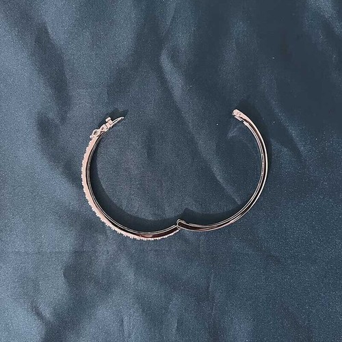 3mm D VVS1 Moissanite Bracelet Bangle 925 Sterling Silver Pass Diamond Tester - Picture 8 of 11