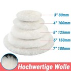 80-180mm Lammfell Klett-Polierscheibe Polierfell Polierpad  KFZ Autolack