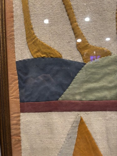 Vintage Egyptian Tapestry 46x17 Hand Made Appliqué Wall Hanging Tapestry - Picture 21 of 24
