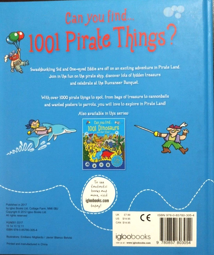 Igloobooks Can you find 1001 Pirate Things - Padded Hardcover Book - Picture 7 of 7