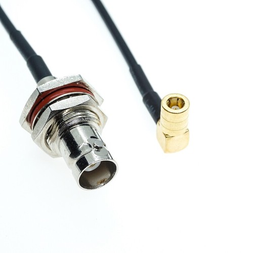 BNC Buchse Schott auf SMB Buchse rechter Winkel RF Zopf FPV Jumper Kabel RG174 - Bild 6 von 6