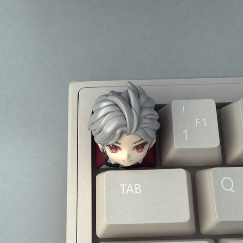 Sylus Mechanical Keyboard Love and Deepspace Cosplay Resin Keycap Anime Decor - Afbeelding 3 van 4