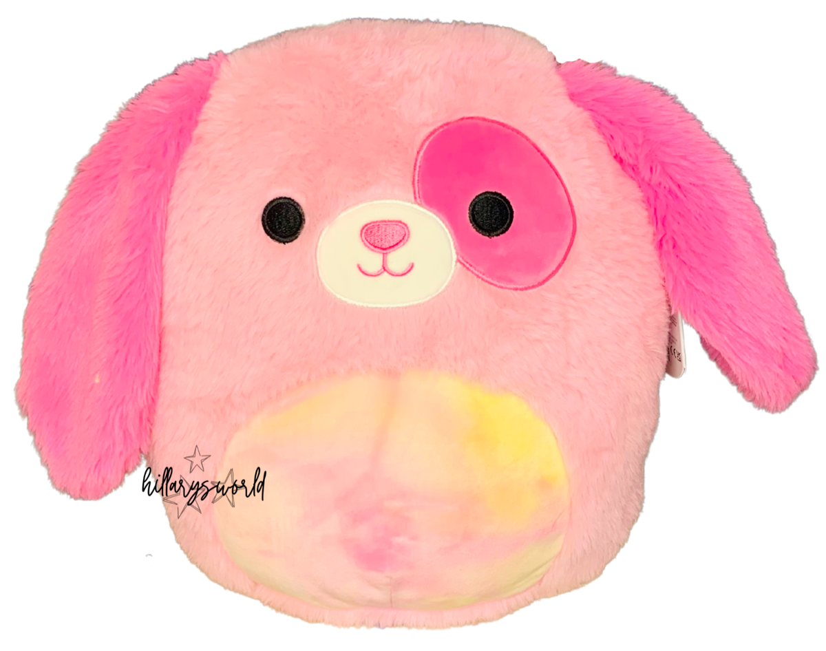 Squishmallows Chasen The Pink Dog 12” Plush, FuzzaMallows