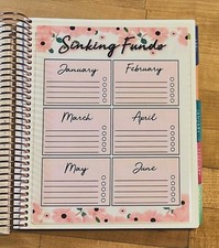 Yearly Sinking Funds Tracker Dashboard 4 use w Erin Condren Life Planner~