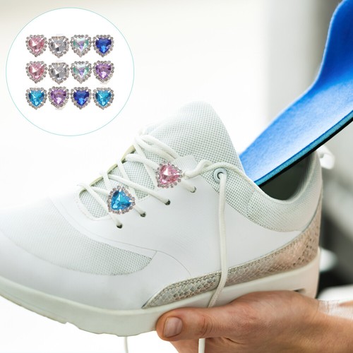 12 Pcs Shoe Buckle Accessories Shoelace Clips for Adults Women's - Picture 5 of 12