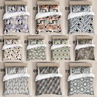 Mosaic Single Double Queen King Super King Bed Quilt Doona Duvet Cover Set