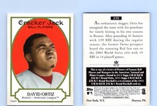2005 Topps Cracker Jack David Ortiz SP (short print) #235 HOF Boston Red Sox