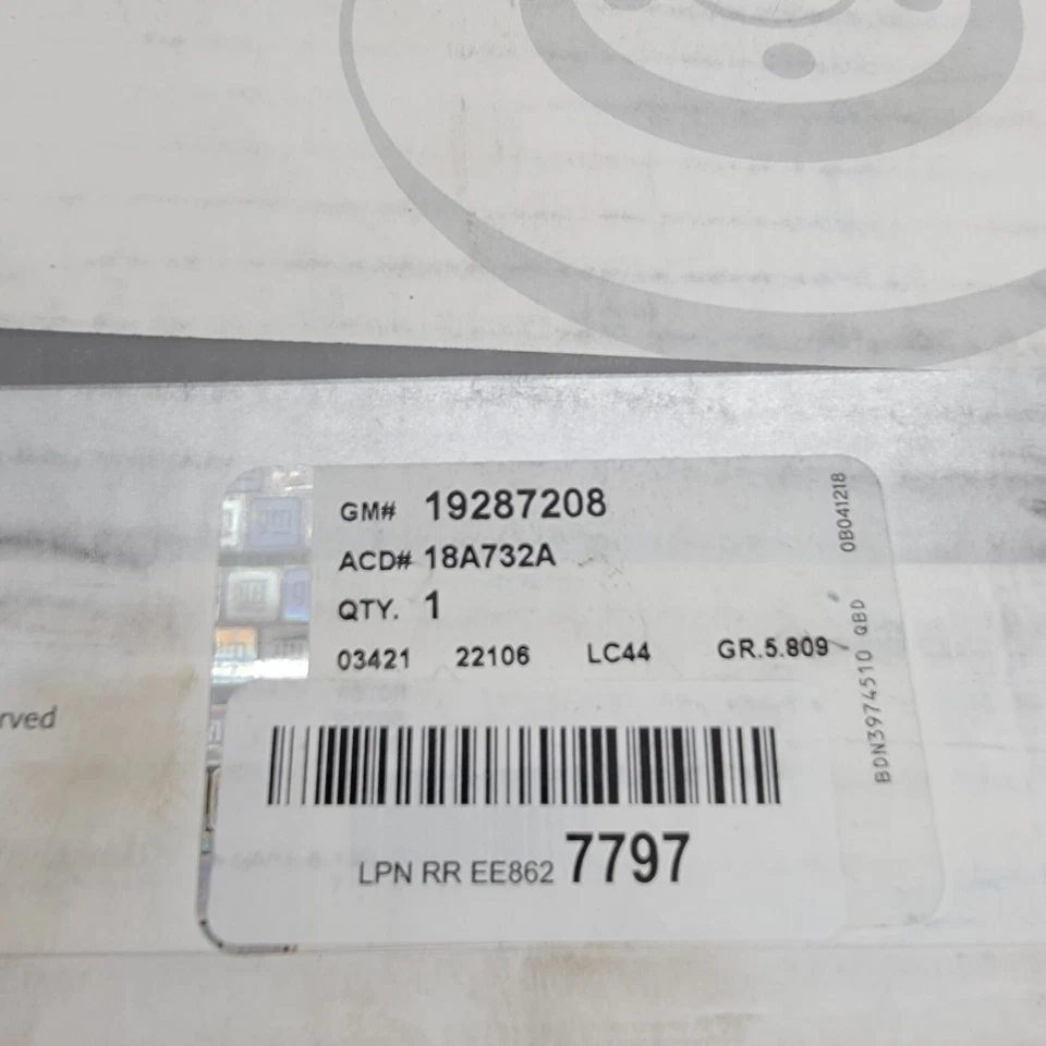 2 rotores de freio a disco ACDelco 18A732A compatível com Toyota Tacoma 1995-2004 - Imagem 2 de 4