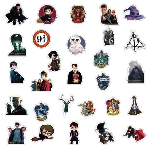 HARRY POTTER VINYL Stickers [C] DOBBY SLYTHERIN VOLDEMORT HP 9 3/4 - Picture 6 of 9
