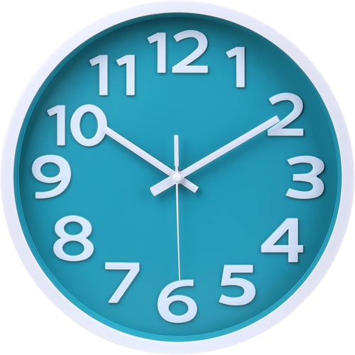 Wall Clock Silent Non Ticking Indoor Outdoor Clock Battery Operated Easy to Read - Picture 9 of 12