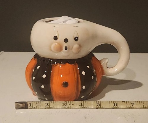 Johanna Parker Halloween Ghost Pumpkin Mug Carnival Cottage Collectibles - New - Picture 3 of 7