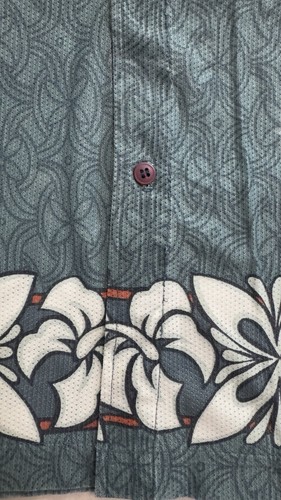 Vintage Rusty Hawaiian Shirt Green Floral Button Front Men's XL 100% Polyester - Picture 5 of 9