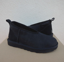UGG BLACK CLASSIC MICRO MINI WATER-RESISTANT SHEEPSKIN BOOTS, US 11/ EUR 42 NIB