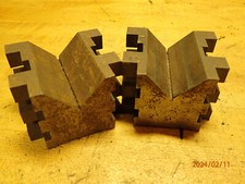 LOT PMF3; 2 V BLOCKS MACHINIST JIG FIXTURE SETUP TOOLING