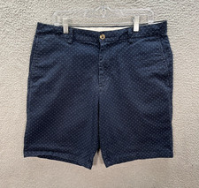 Old Navy Shorts Mens 36 Blue White Polka Dot Ultimate Slim Built In Flex Preppy