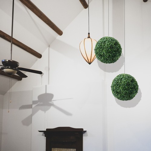 simulation grass ball 28cm artificial ceiling boxwood topiary plants decorative - Picture 4 of 12