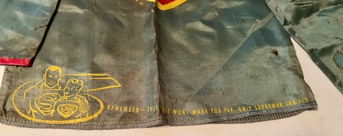 Vintage 1960s Batman and Superman Halloween Costume Tops - Picture 6 of 7