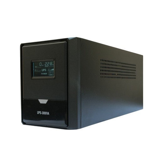 Unterbrechungsfreie Stromversorgung USV 3000 VA LCD Display 4 Steckdosen 4 Batterien 12 Volt 9A - Bild 2 von 5