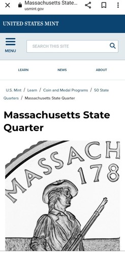Super Rare MISSING FACE 2000 P mASSachusetts State Quarter Grease Error no M & A - Picture 12 of 12
