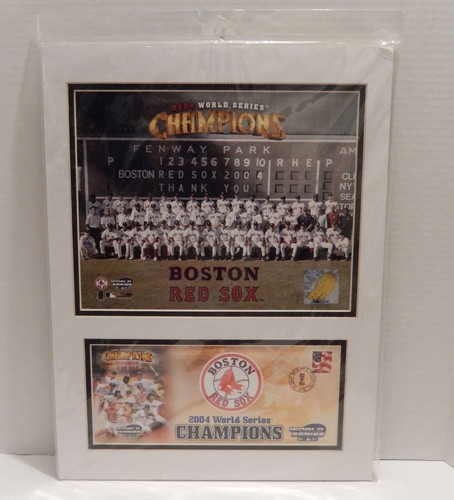 Boston Red Sox 2004 World Series Team Color Photo USPS Stamped Envelope - Picture 2 of 3