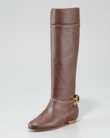 Chloe Marcie Hebilla de con Cuero con de Guijarros Marrón Correa De Tobillo botas Hasta La Rodilla Plana 995 33169b Chloe Marcie Hebilla de con Cuero con de Guijarros Marrón Correa De Tobillo botas Hasta La Rodilla Plana 995 33169b