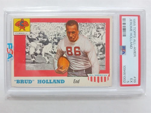 1955 TOPPS ALL AMERICAN FOOTBALL 39 JEROME HOLLAND PSA 5