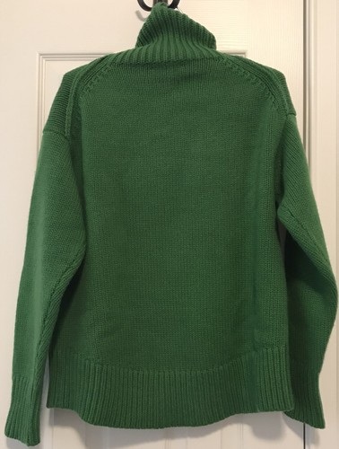 NWT Rag & Bone Lunet Wool Lambswool Knit  Turtleneck Sweater Kelly Green XS - Picture 3 of 11