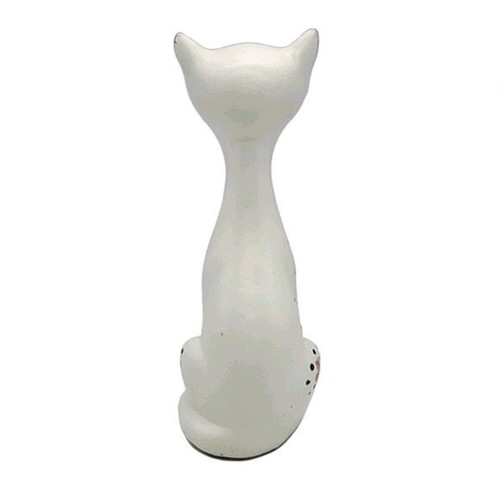 Nippon Yoko Boeki Cat Figurine Siamese Vintage MCM Ceramic Floral Hand Painted - Picture 3 of 6