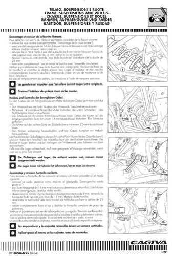 Manual de taller de reparación de servicio Cagiva MITO 125 2004-2005 - Imagen 9 de 9