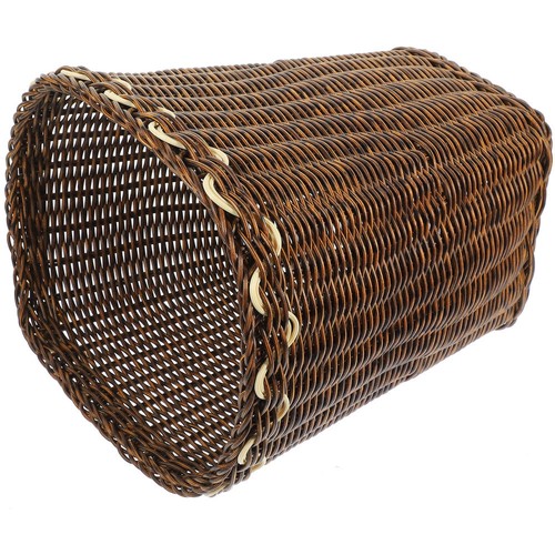 Desktop Garbage Trash Elegant Woven Can Waste Basket for Bathroom Office - Picture 10 of 12