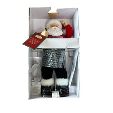 Rock Santa Collectibles Jingle Bell Rock Animated Santa Clause 1998 Rare Green