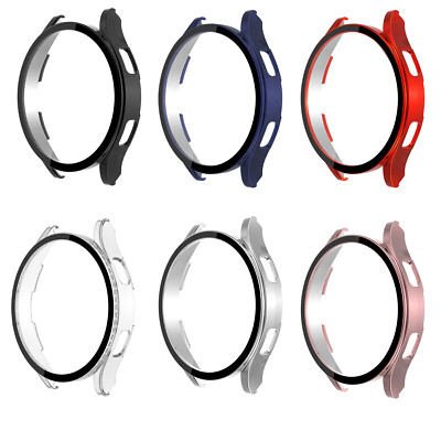 US 2*For Samsung Galaxy Watch 4 5 6 44/40mm Tempered Glass Screen Protector Case