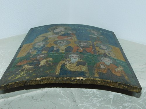 Super beautiful wooden representation of saints probably Greece! - Picture 5 of 7