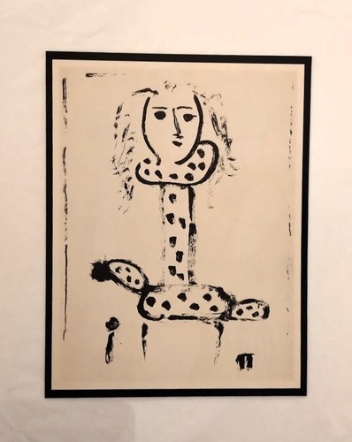 LITOGRAFÍA PABLO PICASSO 1950 Edición Limitada, Femme au fauteuil, RARA IMPRESIÓN ARTÍSTICA VINTAGE - Imagen 3 de 3