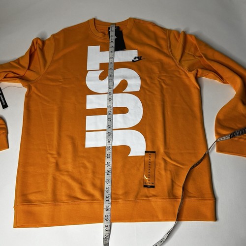Nike Sportswear Just Do It Orange Tennessee French Terry Sweatshirt Mens XL NWT - Picture 16 of 16