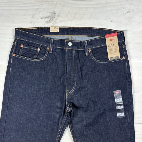 Levi's 527 Jeans Men's Size 38x30 Slim Bootcut Dark Wash Mid Rise Stretch NEW - Picture 2 of 12