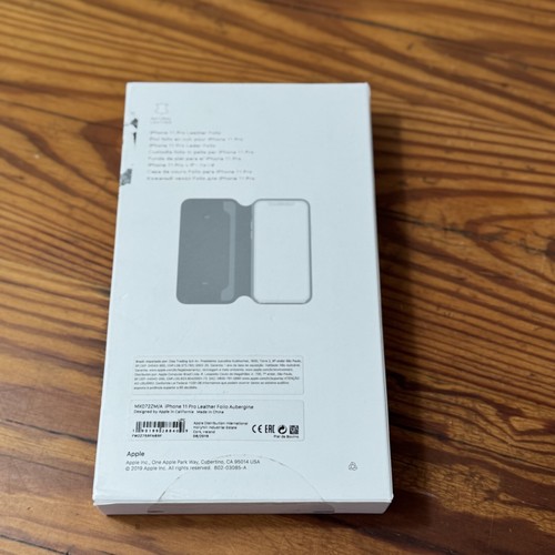 Funda tipo folio de cuero para Apple iPhone 11 Pro - Berenjena - Imagen 2 de 4