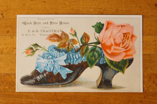 Antique Victorian Trade Card Marshalltown Iowa Set of 3 - Picture 2 of 6