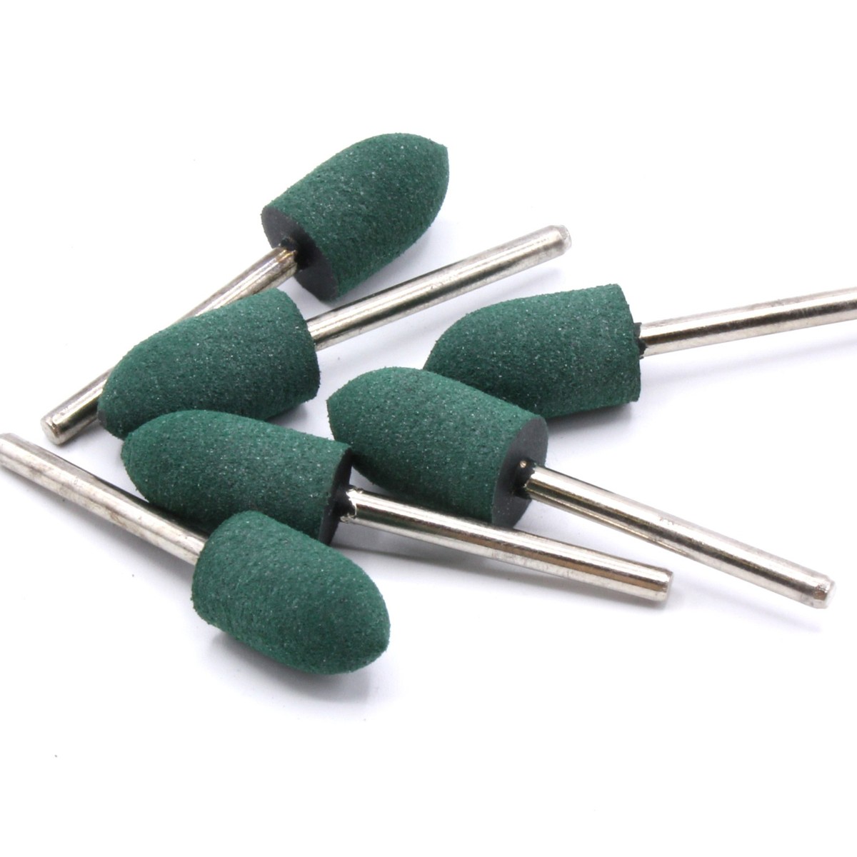 F37 / Gummi grün Polierstifte Set 10 teilig 4 5 6 8 10 mm Dremel