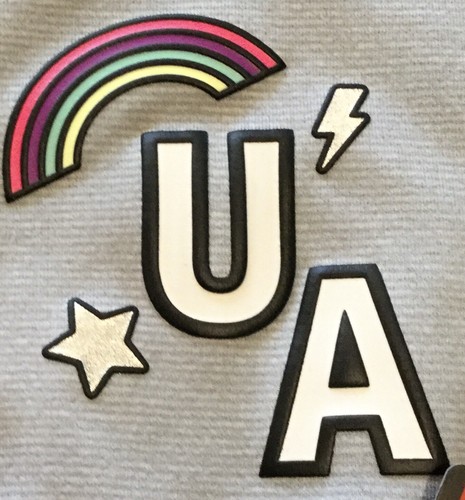 NEU MIT ETIKETT UNDER ARMOUR MÄDCHEN KINDER MODERN GRAU PATCHES JUMPSUIT GRÖSSE 6X ~ UVP $ 35,00 - Bild 10 von 12
