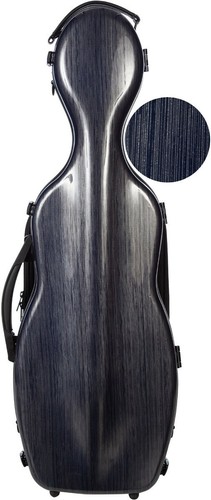 Estuche de violín DE caja de violín fibra de vidrio efecto acero 4/4 M-case azul marino - Imagen 1 de 12